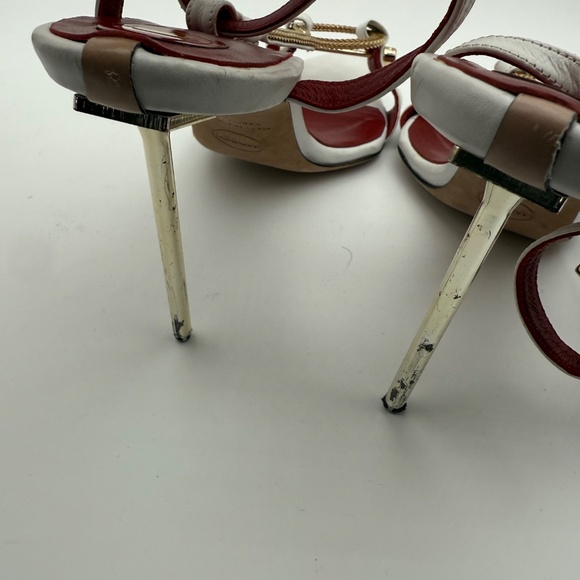 HARDOT RICH B*TCH STILETTO STRAPPY HEELS SIZE 41 - Picture 6 of 10